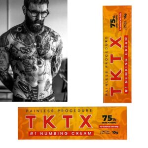 Pack x 2 TKTX 75% Crema Anestesica Pre Tatoo / Depilacion