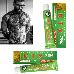 Pack x 2 TKTX Green 75% Crema Anestesica Pre Tatoo / Depilacion